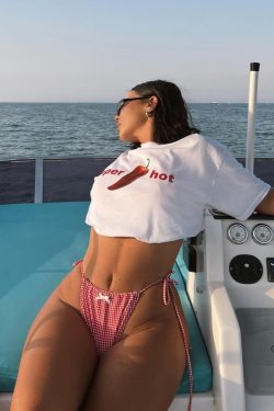 American Retro Chili Print Oversized Short-Sleeve T-Shirt for Women, Pure Cotton Spicy Girl Top, Y2K Trendy Fashion