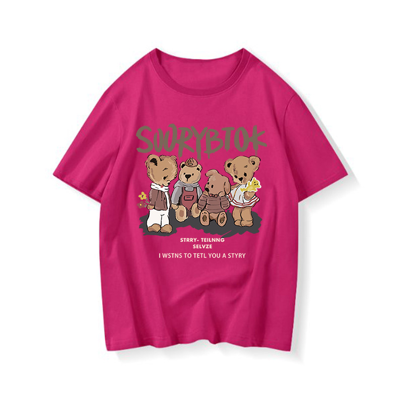 American Retro Cotton Short-Sleeve T-Shirt for Men and Women, Plus Size Loose Summer Couple Outfit, Trendy 90s Style Top American Retro Cotton Short-Sleeve T-Shirt for Men and Women, Plus Size Loose Summer Couple Outfit, Trendy 90s Style Top