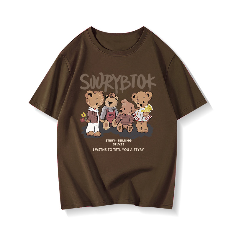 American Retro Cotton Short-Sleeve T-Shirt for Men and Women, Plus Size Loose Summer Couple Outfit, Trendy 90s Style Top American Retro Cotton Short-Sleeve T-Shirt for Men and Women, Plus Size Loose Summer Couple Outfit, Trendy 90s Style Top