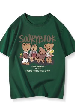 American Retro Cotton Short-Sleeve T-Shirt for Men and Women, Plus Size Loose Summer Couple Outfit, Trendy 90s Style Top