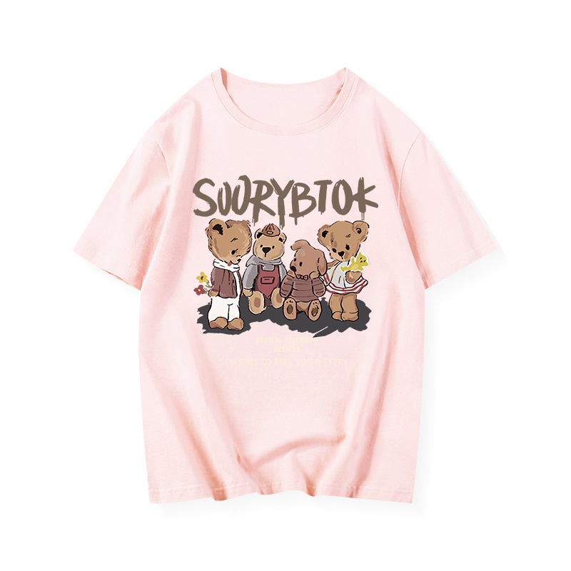 American Retro Cotton Short-Sleeve T-Shirt for Men and Women, Plus Size Loose Summer Couple Outfit, Trendy 90s Style Top American Retro Cotton Short-Sleeve T-Shirt for Men and Women, Plus Size Loose Summer Couple Outfit, Trendy 90s Style Top