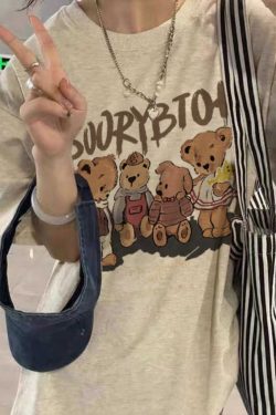 American Retro Cotton Short-Sleeve T-Shirt for Men and Women, Plus Size Loose Summer Couple Outfit, Trendy 90s Style Top