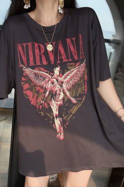 American Retro Couple T-Shirts for Spring/Summer 2024 - Loose Fit, Round Neck, Short Sleeve, Boyfriend Style, Trendy Fashion