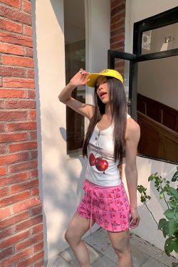 American Retro Dog Paw Print Low-Waist Three-Point Shorts for Summer – Unisex Loose Fit Casual Elastic Waist Pants