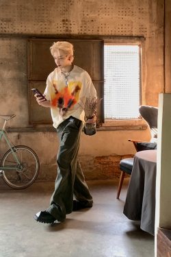 American Retro Graffiti Art Short Sleeve Summer Unisex Loose Casual Street T-Shirt - Y2K Style