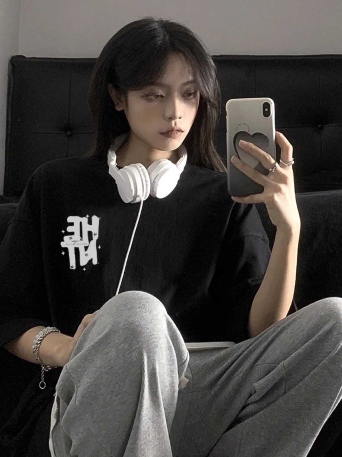 American Retro Letter Print Pure Cotton Short-Sleeve T-Shirt for Men and Women, Plus Size Loose Street Hip-Hop Couple Style American Retro Letter Print Pure Cotton Short-Sleeve T-Shirt for Men and Women, Plus Size Loose Street Hip-Hop Couple Style