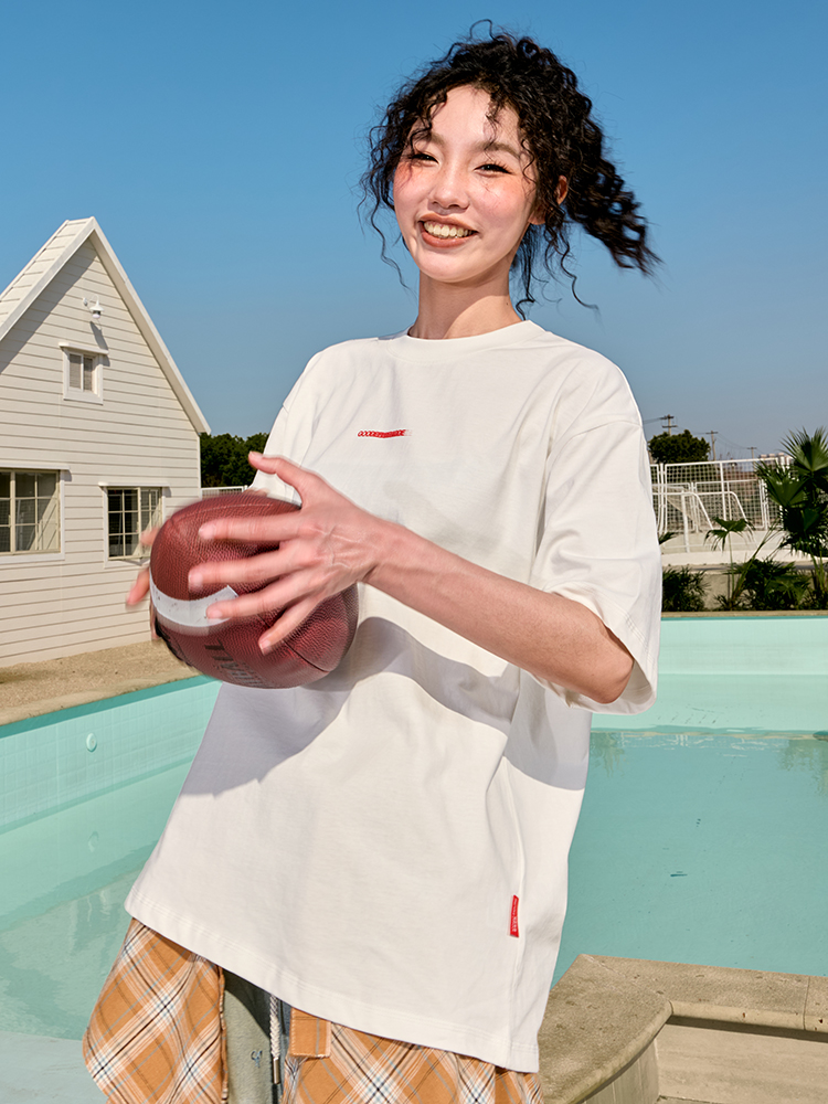 American Retro Letter Print Short Sleeve T-Shirt - Unisex Heavyweight Loose Fit - 2025 Summer Fashion, Y2K Style American Retro Letter Print Short Sleeve T-Shirt - Unisex Heavyweight Loose Fit - 2025 Summer Fashion, Y2K Style