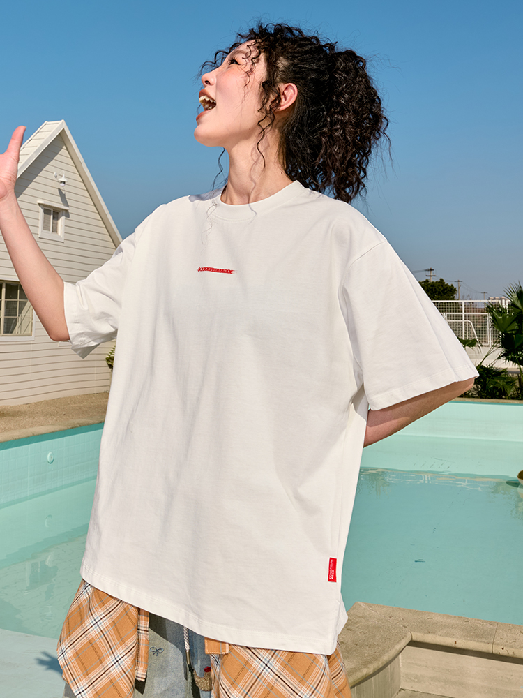 American Retro Letter Print Short Sleeve T-Shirt - Unisex Heavyweight Loose Fit - 2025 Summer Fashion, Y2K Style American Retro Letter Print Short Sleeve T-Shirt - Unisex Heavyweight Loose Fit - 2025 Summer Fashion, Y2K Style