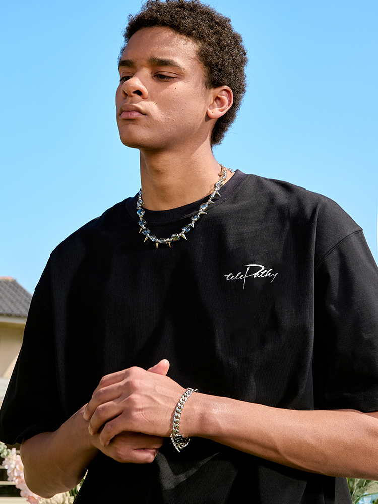 American Retro Letter Print Short-Sleeve T-Shirt for Men and Women, Loose Fit Hip-Hop Style, Summer 2025 Fashion American Retro Letter Print Short-Sleeve T-Shirt for Men and Women, Loose Fit Hip-Hop Style, Summer 2025 Fashion