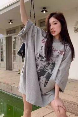 American Retro Mid-Length BF Style Pure Cotton Short-Sleeve T-Shirt for Men and Women, Plus Size Loose Summer Casual Top