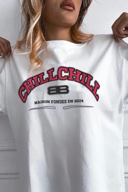 American Retro Minimalist Letter Print Short Sleeve T-Shirt - Summer Women's Oversized Hot Girl Top in Trendy Style