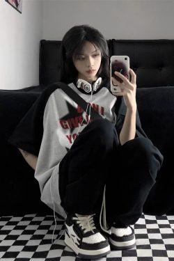 American Retro Patchwork Raglan Short Sleeve T-Shirt for Men and Women, Plus Size, Loose Fit, Trendy Hong Kong Style Couple Top