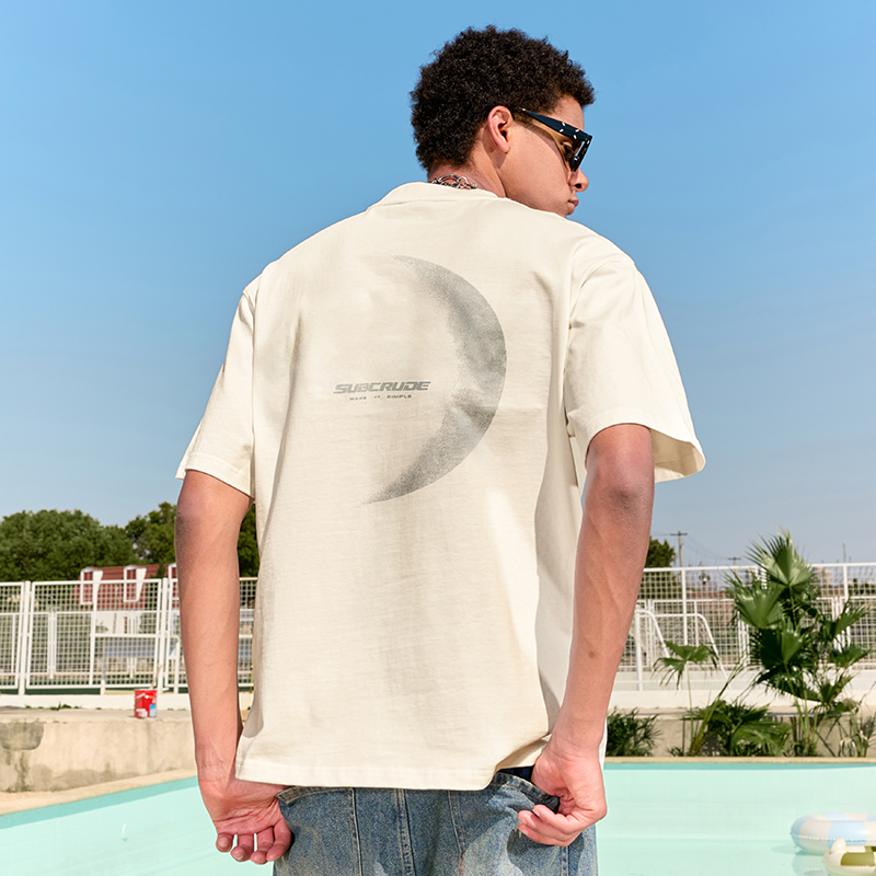 American Retro Streetwear Printed Heavy Loose Half-Sleeve T-Shirt for Men and Women - Trendy Summer 2025 Style American Retro Streetwear Printed Heavy Loose Half-Sleeve T-Shirt for Men and Women - Trendy Summer 2025 Style