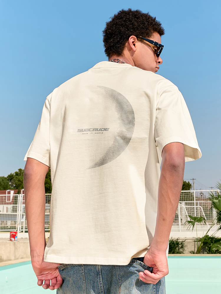 American Retro Streetwear Printed Heavy Loose Half-Sleeve T-Shirt for Men and Women - Trendy Summer 2025 Style American Retro Streetwear Printed Heavy Loose Half-Sleeve T-Shirt for Men and Women - Trendy Summer 2025 Style