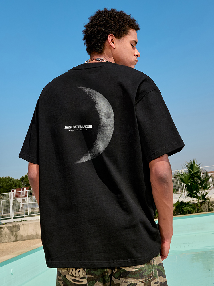 American Retro Streetwear Printed Heavy Loose Half-Sleeve T-Shirt for Men and Women - Trendy Summer 2025 Style American Retro Streetwear Printed Heavy Loose Half-Sleeve T-Shirt for Men and Women - Trendy Summer 2025 Style