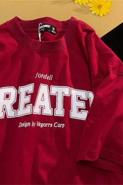 American Retro Style Letter Print Pure Cotton Short-Sleeve T-Shirt for Men and Women, Plus Size, Loose Fit Unisex Top