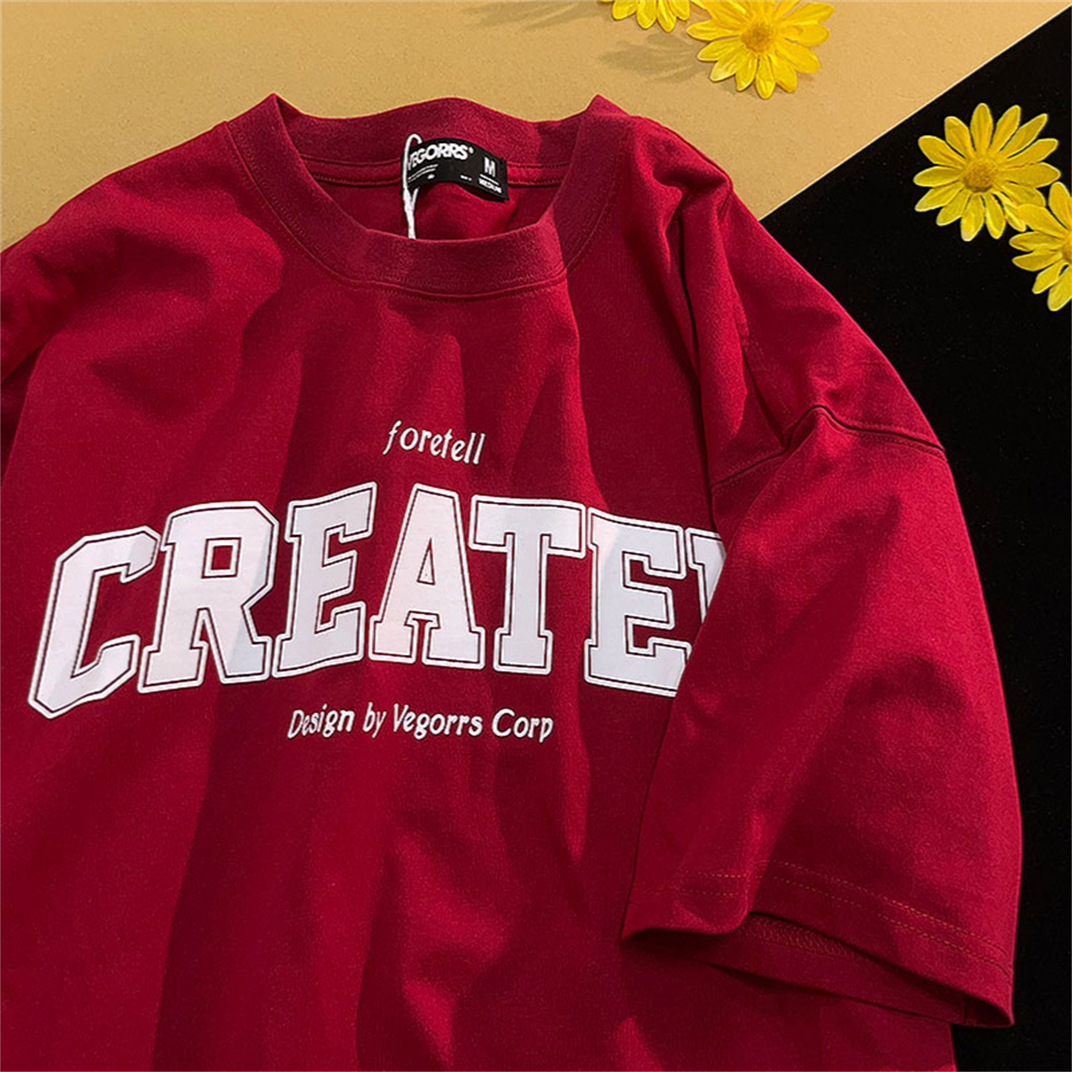 American Retro Style Letter Print Pure Cotton Short-Sleeve T-Shirt for Men and Women, Plus Size, Loose Fit Unisex Top American Retro Style Letter Print Pure Cotton Short-Sleeve T-Shirt for Men and Women, Plus Size, Loose Fit Unisex Top