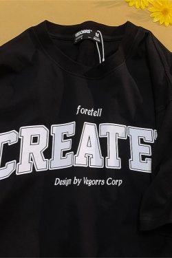 American Retro Style Letter Print Pure Cotton Short-Sleeve T-Shirt for Men and Women, Plus Size, Loose Fit Unisex Top