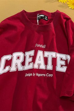 American Retro Style Letter Print Pure Cotton Short-Sleeve T-Shirt for Men and Women, Plus Size, Loose Fit Unisex Top