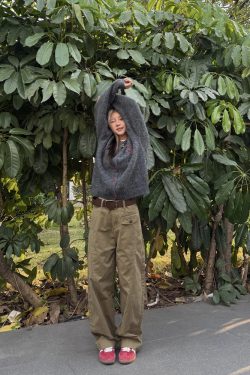 American Retro Tapered Cargo Pants for Men and Women - Loose Fit, Versatile Casual Style, Draped Long Design