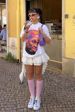 American Retro White Oversized Short Sleeve T-Shirt for Women - Summer Hip-Hop Style, European and American Trend