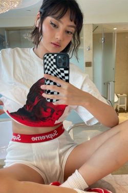 American Retro White Oversized T-Shirt for Women - Summer Short Sleeve Loose Fit Top