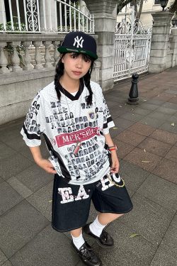 American Style Creative Portrait All-Over Print V-Neck Short Sleeve T-Shirt - Summer Unisex Casual Jersey Top