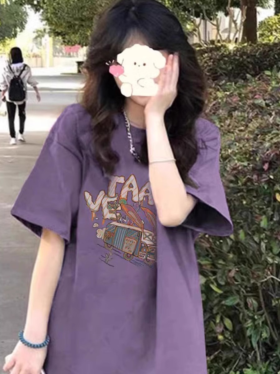 American Style Pure Cotton Plus Size Loose-Fitting Short Sleeve T-Shirt for Men and Women - Unisex Designer Top American Style Pure Cotton Plus Size Loose-Fitting Short Sleeve T-Shirt for Men and Women - Unisex Designer Top