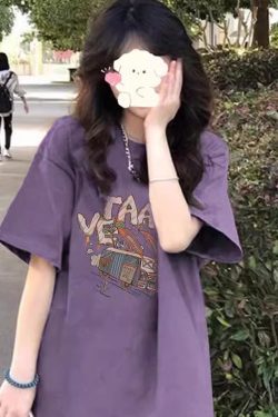 American Style Pure Cotton Plus Size Loose-Fitting Short Sleeve T-Shirt for Men and Women - Unisex Designer Top