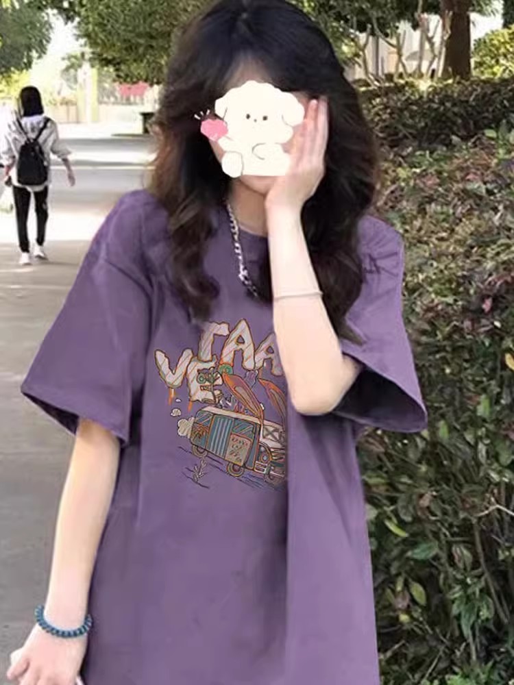 American Style Pure Cotton Plus Size Loose-Fitting Short Sleeve T-Shirt for Men and Women - Unisex Designer Top American Style Pure Cotton Plus Size Loose-Fitting Short Sleeve T-Shirt for Men and Women - Unisex Designer Top