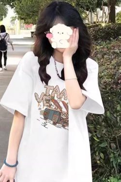 American Style Pure Cotton Plus Size Loose-Fitting Short Sleeve T-Shirt for Men and Women - Unisex Designer Top