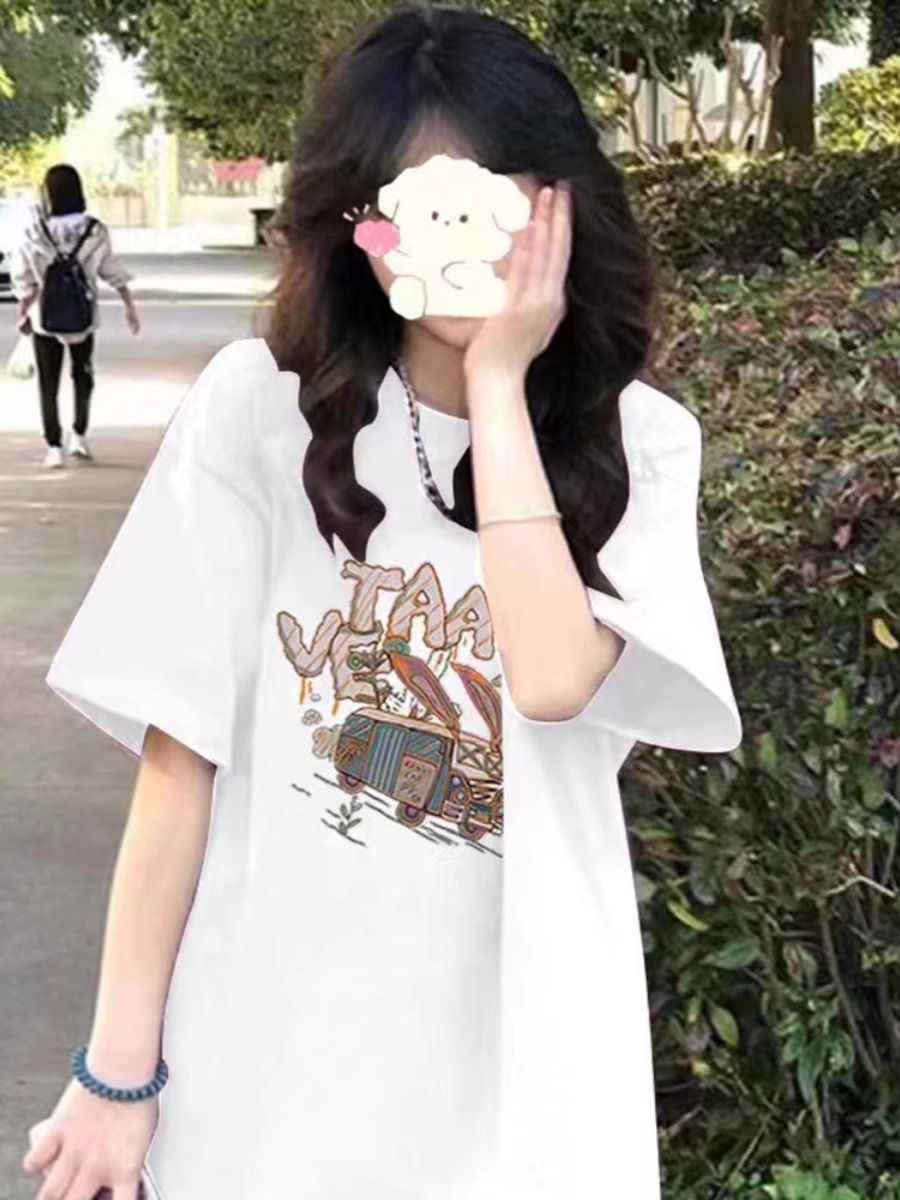 American Style Pure Cotton Plus Size Loose-Fitting Short Sleeve T-Shirt for Men and Women - Unisex Designer Top American Style Pure Cotton Plus Size Loose-Fitting Short Sleeve T-Shirt for Men and Women - Unisex Designer Top