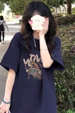 American Style Pure Cotton Plus Size Loose-Fitting Short Sleeve T-Shirt for Men and Women - Unisex Designer Top