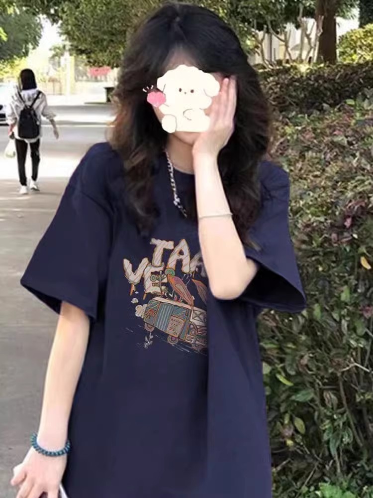 American Style Pure Cotton Plus Size Loose-Fitting Short Sleeve T-Shirt for Men and Women - Unisex Designer Top American Style Pure Cotton Plus Size Loose-Fitting Short Sleeve T-Shirt for Men and Women - Unisex Designer Top