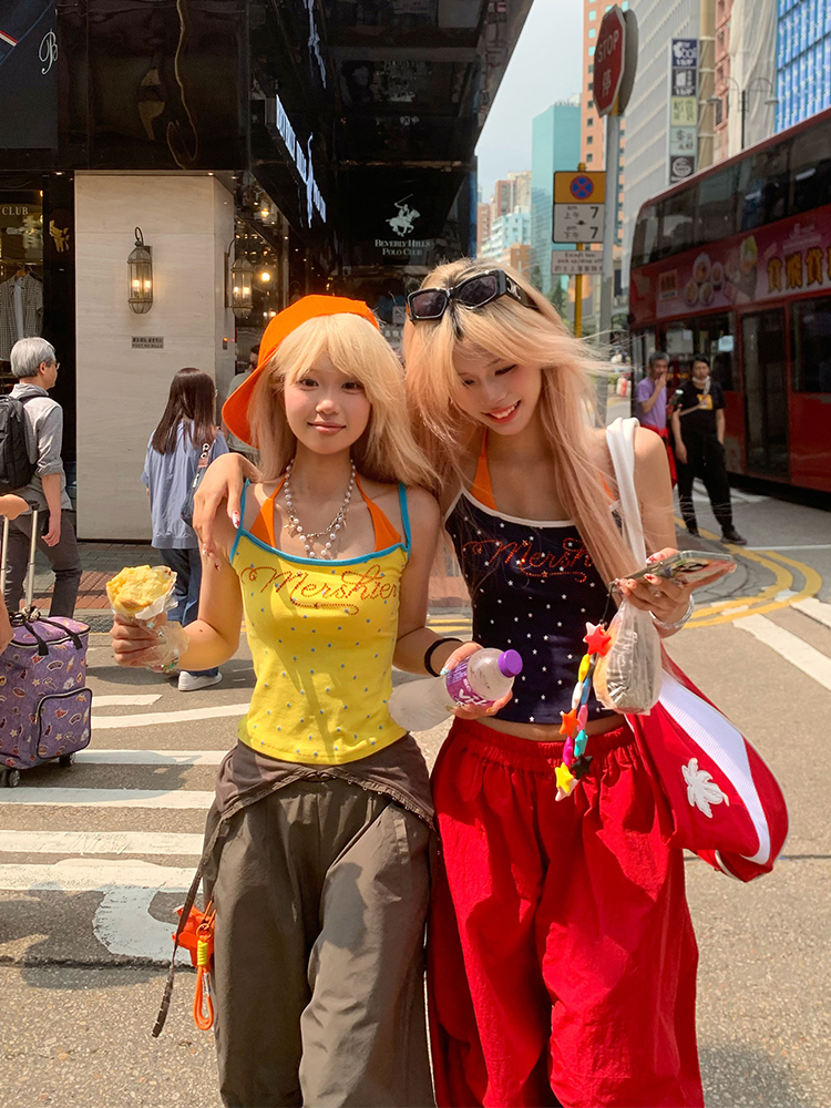 American Style Rhinestone Star Print Two-Piece Tank Top - Sexy Slim Summer Shirt for Women - Y2K Fashion American Style Rhinestone Star Print Two-Piece Tank Top - Sexy Slim Summer Shirt for Women - Y2K Fashion