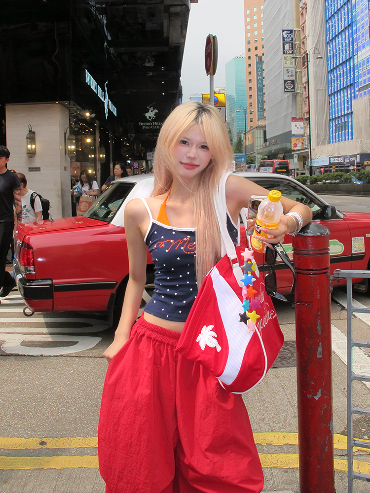 American Style Rhinestone Star Print Two-Piece Tank Top - Sexy Slim Summer Shirt for Women - Y2K Fashion American Style Rhinestone Star Print Two-Piece Tank Top - Sexy Slim Summer Shirt for Women - Y2K Fashion