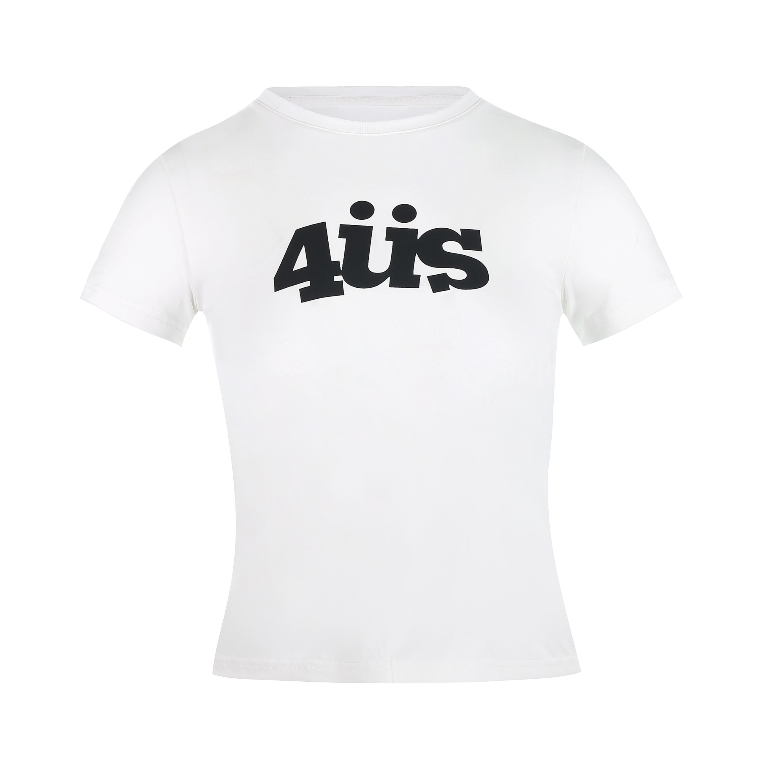 American Vintage Fun Letter Print Slimming Short T-Shirt for Women - Trendy 90s Style Shoulder-Fitting Top American Vintage Fun Letter Print Slimming Short T-Shirt for Women - Trendy 90s Style Shoulder-Fitting Top