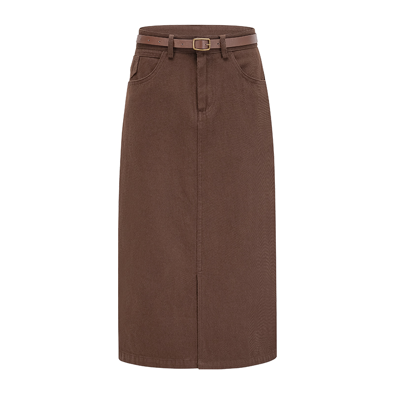 American Vintage High-Waisted Split Front Slim Straight Denim Midi Skirt for Women - 90s Inspired Fashion Essential American Vintage High-Waisted Split Front Slim Straight Denim Midi Skirt for Women - 90s Inspired Fashion Essential