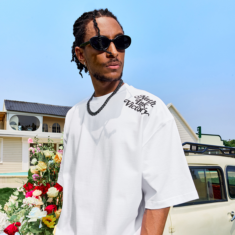 American Vintage Letter Print Short Sleeve T-Shirt - Trendy Hip Hop Loose Fit Unisex Style for Summer 2025 American Vintage Letter Print Short Sleeve T-Shirt - Trendy Hip Hop Loose Fit Unisex Style for Summer 2025