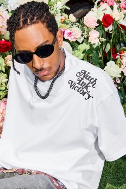 American Vintage Letter Print Short Sleeve T-Shirt - Trendy Hip Hop Loose Fit Unisex Style for Summer 2025