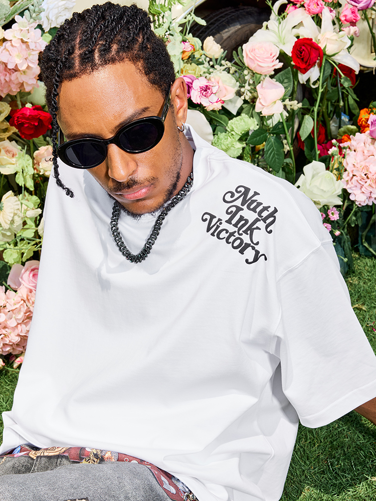 American Vintage Letter Print Short Sleeve T-Shirt - Trendy Hip Hop Loose Fit Unisex Style for Summer 2025 American Vintage Letter Print Short Sleeve T-Shirt - Trendy Hip Hop Loose Fit Unisex Style for Summer 2025