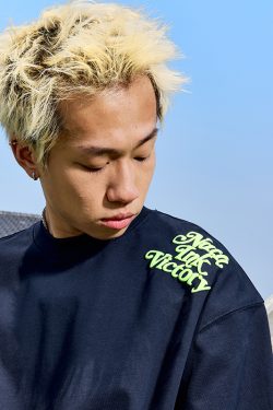 American Vintage Letter Print Short Sleeve T-Shirt - Trendy Hip Hop Loose Fit Unisex Style for Summer 2025