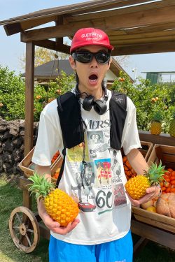 American Vintage Portrait Fun Print T-Shirt for Summer - Unisex Loose Casual Round Neck Creative Short Sleeve Top