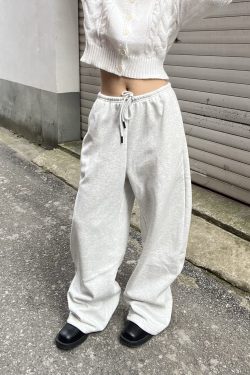 American Vintage Sports Casual Drawstring Loose Fit Slimming Banana Sweatpants for Women - Y2K Athletic Style