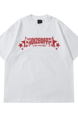 American Vintage Street Style Loose Casual Short Sleeve T-Shirt for Summer - Unisex, Retro Letter Design