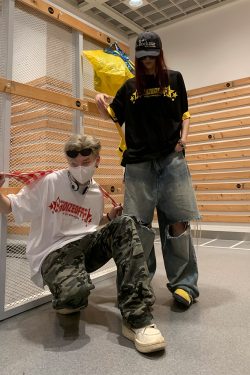 American Vintage Street Style Loose Casual Short Sleeve T-Shirt for Summer - Unisex, Retro Letter Design