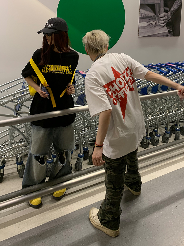 American Vintage Street Style Loose Casual Short Sleeve T-Shirt for Summer - Unisex, Retro Letter Design American Vintage Street Style Loose Casual Short Sleeve T-Shirt for Summer - Unisex, Retro Letter Design