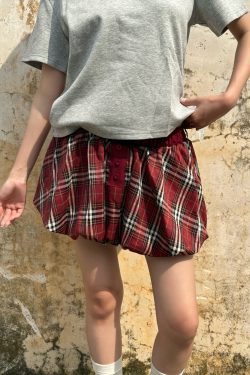 American Vintage Style Casual Plaid Tulip Skirt for Women - 2025 Chic Design, Trendy Y2K Fashion, Perfect for Everyday Wear