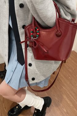 Ankara Red Diagonal Crossbody Tote Water Bucket Bag - Bridesmaid Gift, Wedding Bag for Women, 2025 New Style