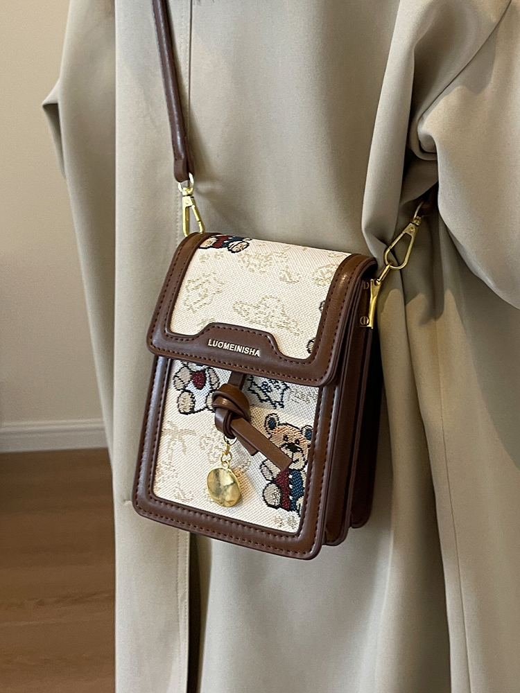 Artistic Cartoon Phone Bag for Women - Versatile Textured Crossbody Shoulder Bag - Trendy Autumn 2025 Fashion Artistic Cartoon Phone Bag for Women - Versatile Textured Crossbody Shoulder Bag - Trendy Autumn 2025 Fashion